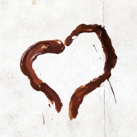 a hand made hart of chocolate